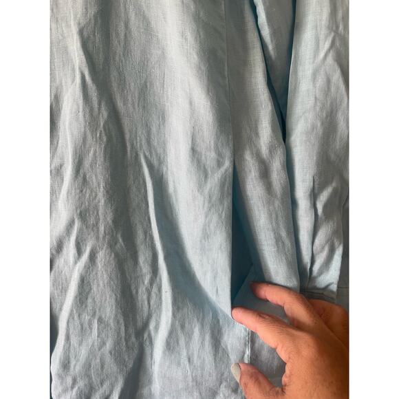 Eileen Fisher Mandarin Collar linen Tunic - Picture 7 of 9